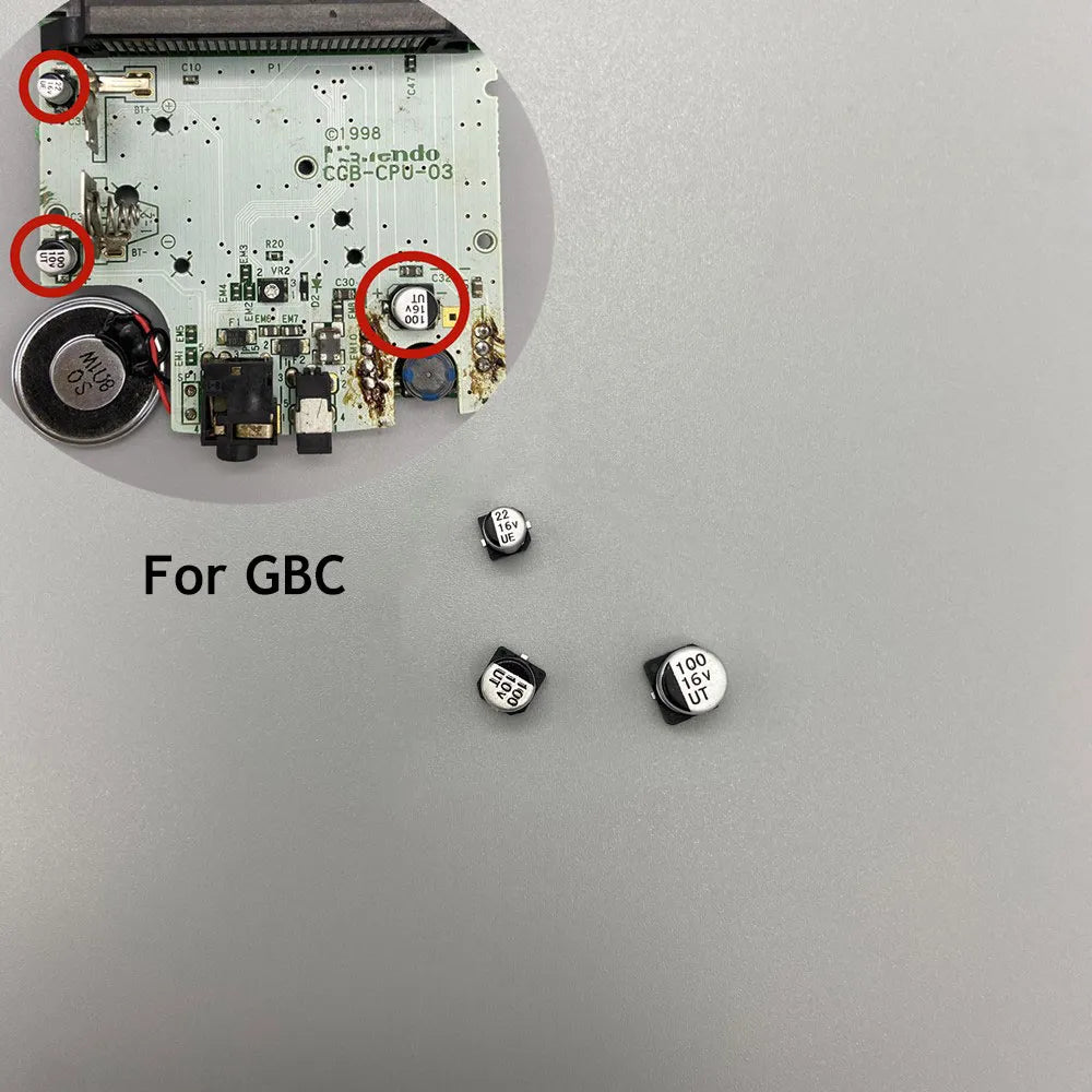 GAMEBOY REPLACEMENT CAPS (GBP-GBC-GBA)